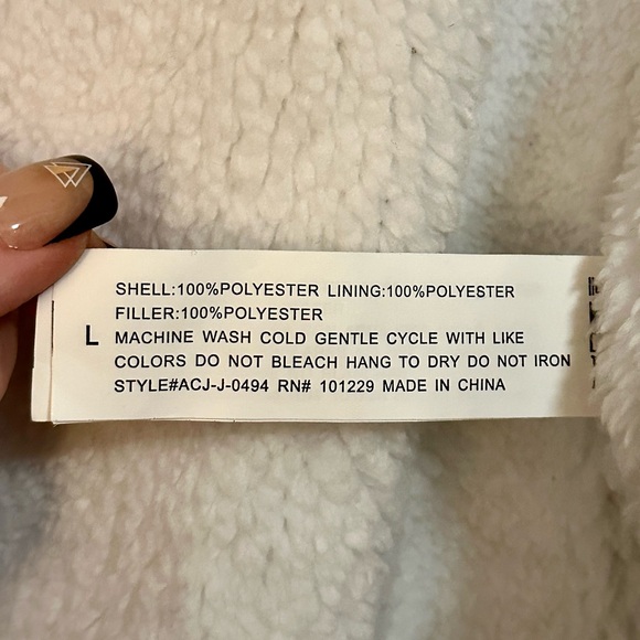 Fleece Sherpa Lined Jacket / Reserve Fairfax / Plum / L / NWT - Picture 14 of 15